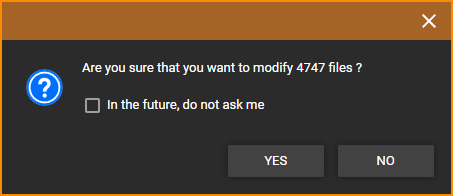 MediaMonkey Properties Multiple Files Edit confirmation